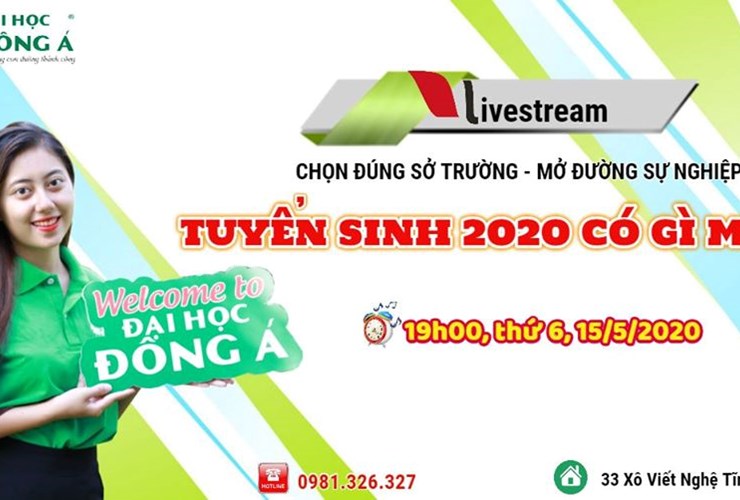 Livestream số 12: Điểm mới trong phương thức tuyển sinh năm 2020